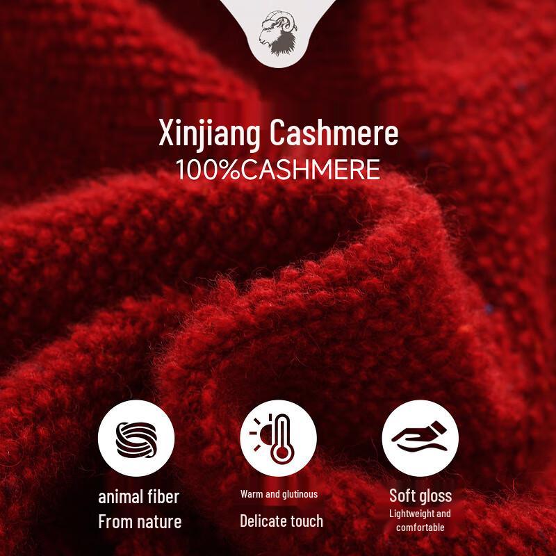 Zhaojun Women's New Chinese Style Thick Cashmere Cardigan Sweater