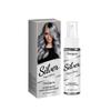 Spray salon de coiffure gris argenté, hydratant et nourrissant longue durée, soin capillaire à base de plantes, couleur de cheveux tendance, salon de coiffure