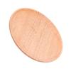 Talerz Obiadowy z Drewna Gumowego Okrągła Taca do Serwowania Herbaty Taca na Przekąski Owocowe Talerz do Przechowywania Żywności 24cm