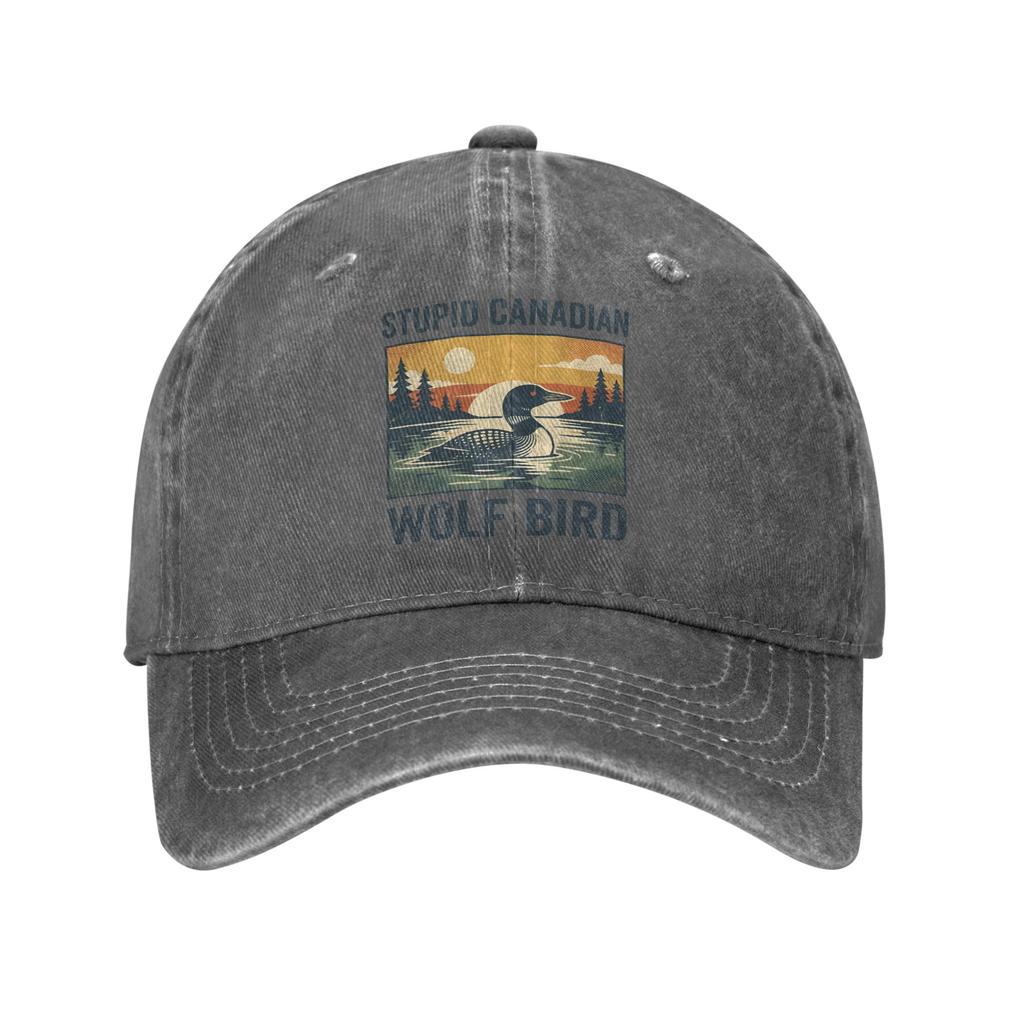 Heated Rivalry Stupid Canadian Wolf Bird Print Cap For Unisex Cotton  Trucker Hat Daily Wear Baseball Cap Adjustable