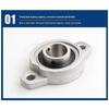 KFL003 Zinc Alloy Rhombic Flange Mounted Bearing