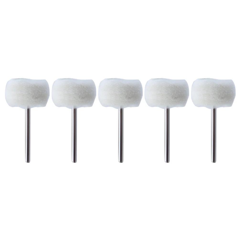 1-120Pcs Mini Wool Polishing Head 3mm Shank Buffing Wheel Polish Brush Drill Rotary Abrasive Brush Hand Grinding Buffing Tools