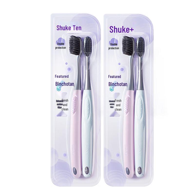 Shuke Carbon Bristle Soft Toothbrush (4-pack)