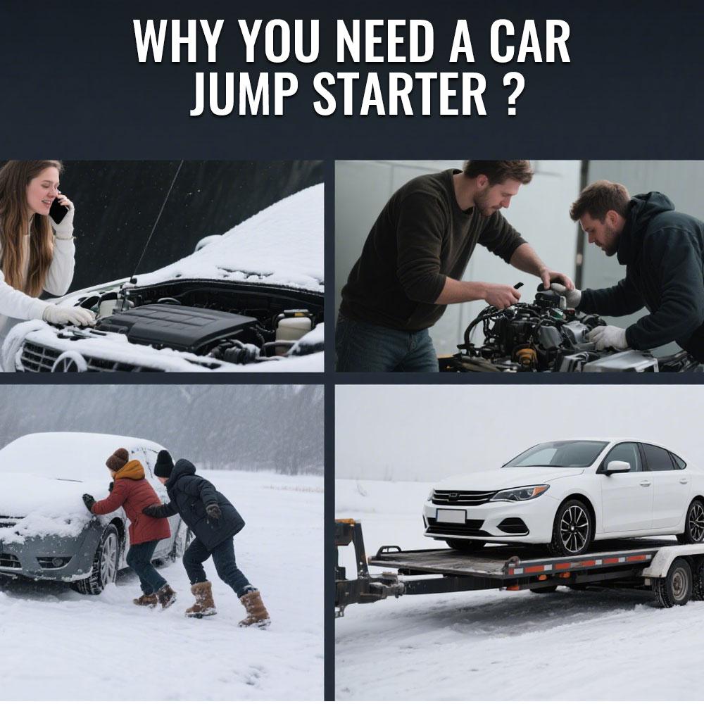 Car Jump Starter Car Battery Starter Air Pump Car Accessories Outdoor Activity Emergency Charger Power Bank Auto Starting Device Emergency Start