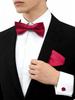 55 Styles Men Bow Tie Sets 3 Pcs Luxury Classic Stripe Pocket Square Cufflinks Paisley Floral Polka Dot Wedding Business