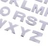 5Pcs 3D Embossed Letter/Number Decal Sticker Made Of High-Quality Metal Chrome Plated For Car/Auto Decoration