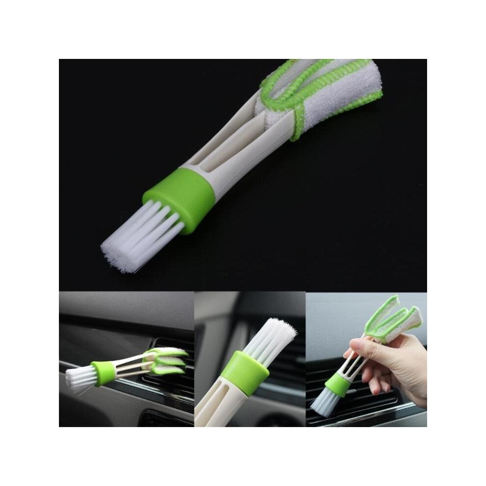 4 Pcs Plastic Car Cleaning Brush Double Ended Car Air Vent Slit Cleaner Brush Dusting Blinds Keyboard Cleaning Brushes Cleaner