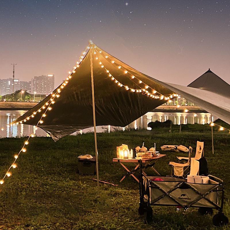 Guirnalda de luces solares para acampar al aire libre 200 Led pequeña bola de luz jardín decoración de fiesta de Navidad impermeable solar luz de cuento de hadas decoración del patio