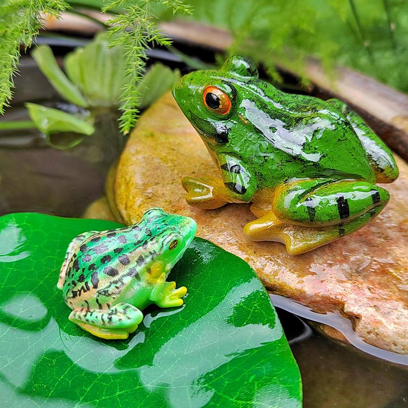 Creative Micro Landscape Frog Ornament for Fish Tank and Bonsai Decoration