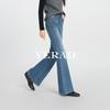 YERAD Women's Fleece-Lined High-Waist Flare Jeans
