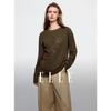 ELLE Women's Studded Long Sleeve T-Shirt