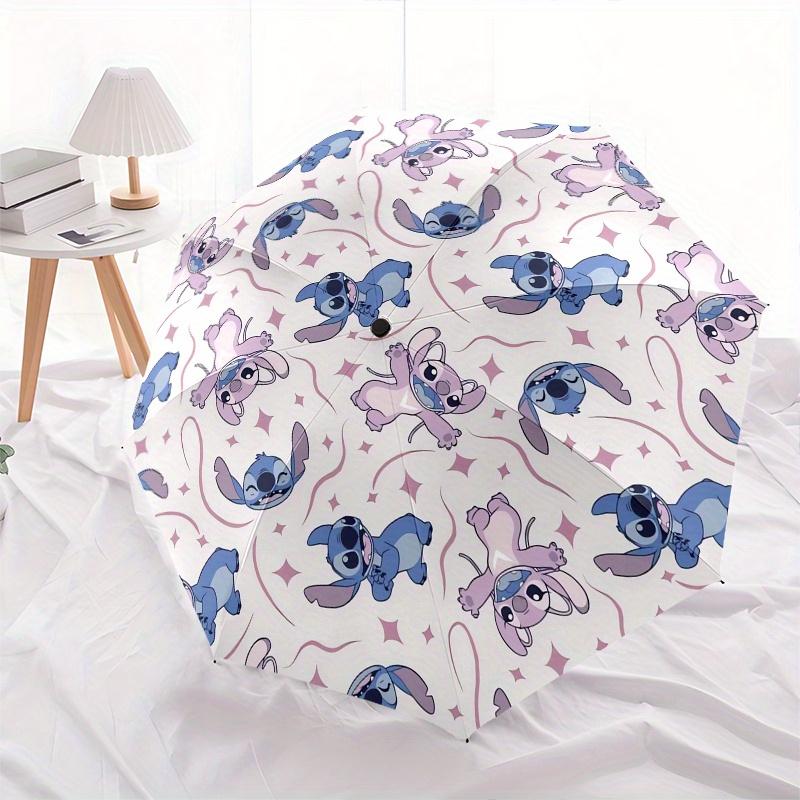 

Stitch,Cute,Cartoon Fashion Umbrella, Automatic Opening and Closing Cartoon Design, Iron Ribs and Handle, 8 Ribs, Suitable for All Occasions