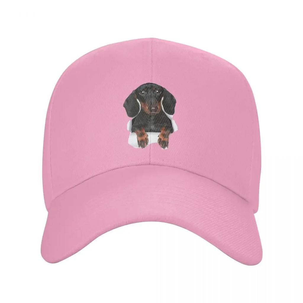 Custom Cool Dachshund Baseball Cap Women Unisex Adjustable Adult Badger Sausage Wiener Dog Dad Hat Hip Hop Sun Hat