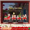 Christmas Static Cling Glass Stickers: Festive Room Decorations and Scene Arrangements.