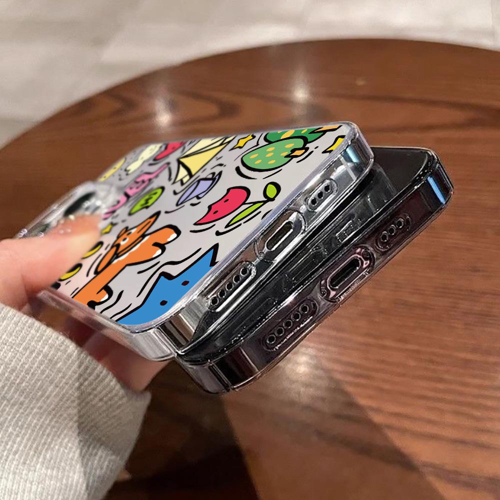 Acrylic Phone Case for iPhone 11 12 13 14 Pro 12 14 16 Pro Max for Samsung A16 A36 A56 S24 FE High-quality Painted Anti-fall Mobile Phone Case