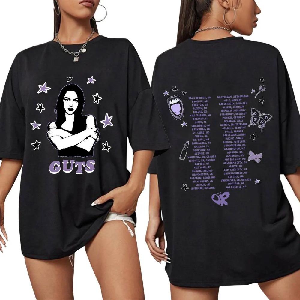 

2026 Olivia Male Female Rodrigo Singer Clothes Fashion Short Sleeve O Neck Tees Unique Men Clothing Shirts Graphic Tee L