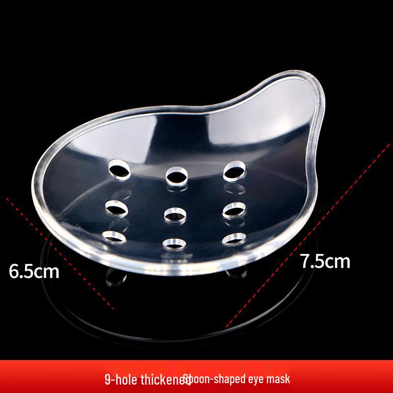 Porous Transparent Eye Mask for Post-Surgery Protection, Anti-Collision Oval Shield for Ophthalmic Use.