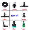 Kit di irrigazione a nebulizzazione regolabile Sistema di spruzzatura automatica per irrigazione a nebulizzazione Nebulizzatore per prato da giardino in serra per fiori e verdure