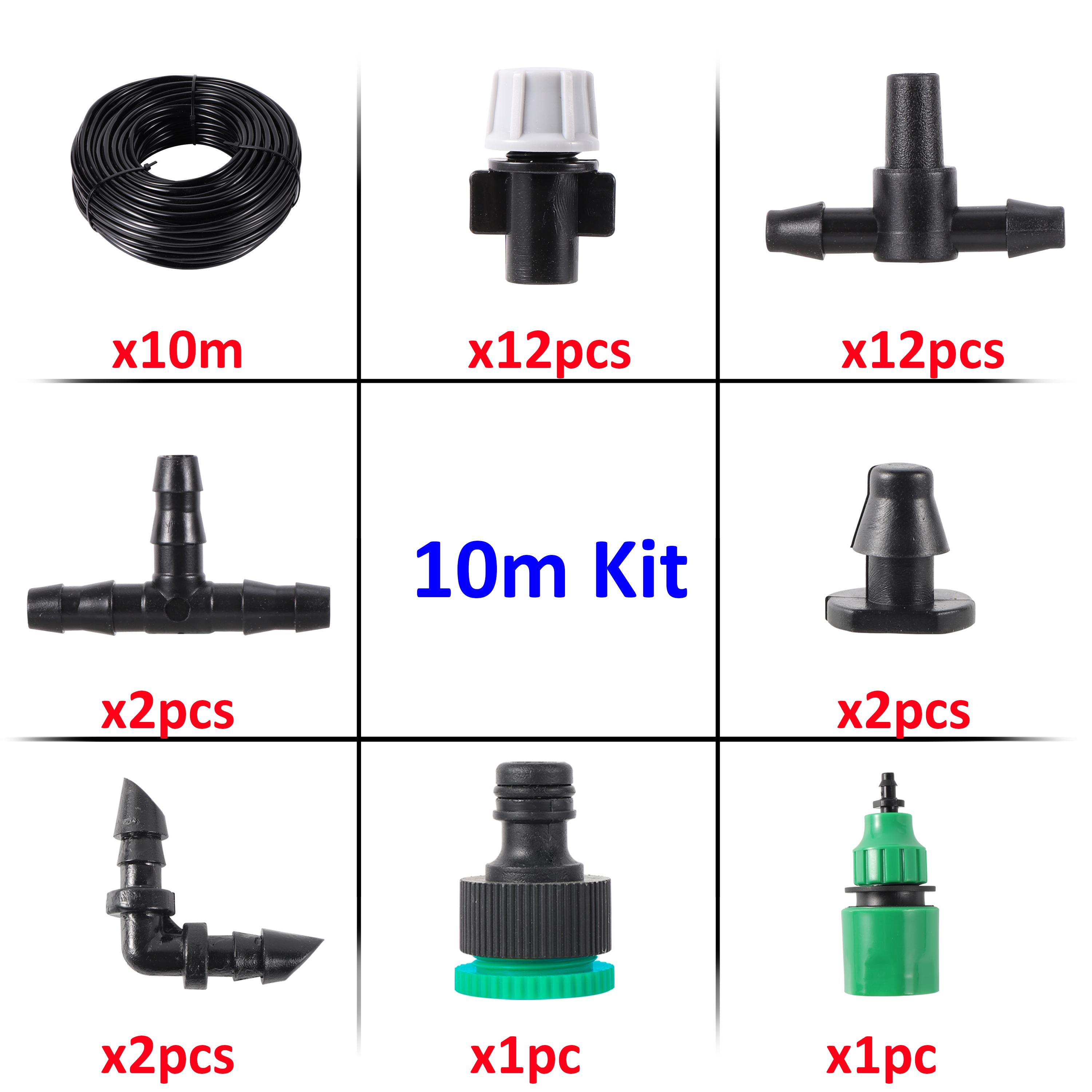 

Регулируемый комплект для распыления полива, автоматический распылитель для орошения, распылитель для сада, теплицы, цветов, овощей, газона