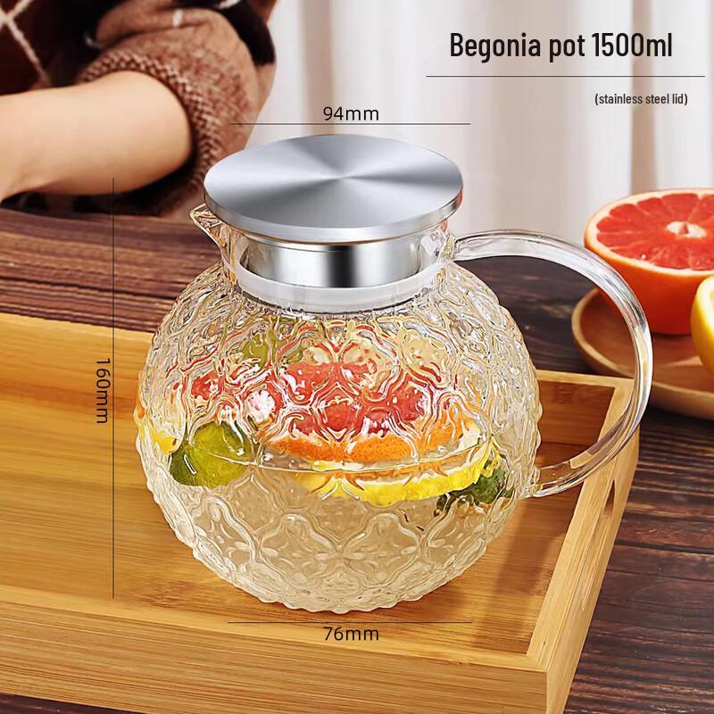 Chaxun Heat-Resistant Crystal Glass Pitcher
