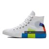 Converse Chuck Taylor All Star Classic High-top Canvas Shoes Unisex White and Blue