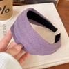 Vintage Solid Soft Cotton Hairband For Women Girls Sweet Hair Ornament Hoop Fashion Hair Accessories