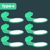 6PCS Luminous Phone Dust Plug Dustproof USB Dust Plug New Port Protective Cover  Phone Accessories