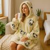 Kocobluza Urocza Panda Oversize Ciepła Bluza Koc Kocyk Z Kapturem Zimowa