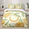 Watermelon Duvet Cover Set Fresh Fruit Pink Green Style Comforter Cover for Boys Girls Women Polyester Bedding Set King Size