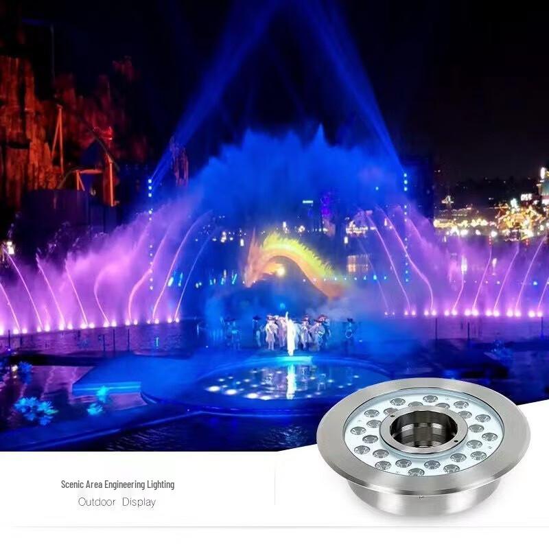 Lumière de fontaine d'étang LED en acier inoxydable Dream Bubble