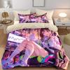 Comforter 3Pcs Anime Girl Printed Quilt Set- Includes 1 And 2 Pillow (Without Filler)
