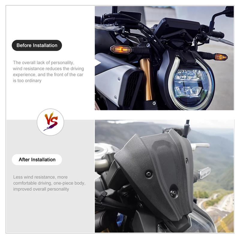 Motorcycle Accessories Front Mini Windshield Fairing Windscreen For Honda CB650R CB 650R CB 650 R (2024-)