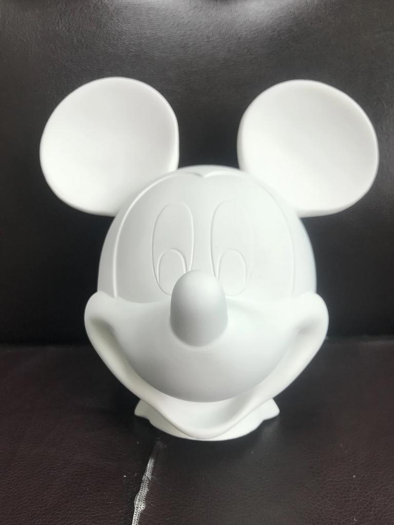 18cm New Gold/Silver Mickey Mouse Head Figures Piggy bank Resin Statue TV stand cabinet Desktop Home Decor Ornament bithday gift