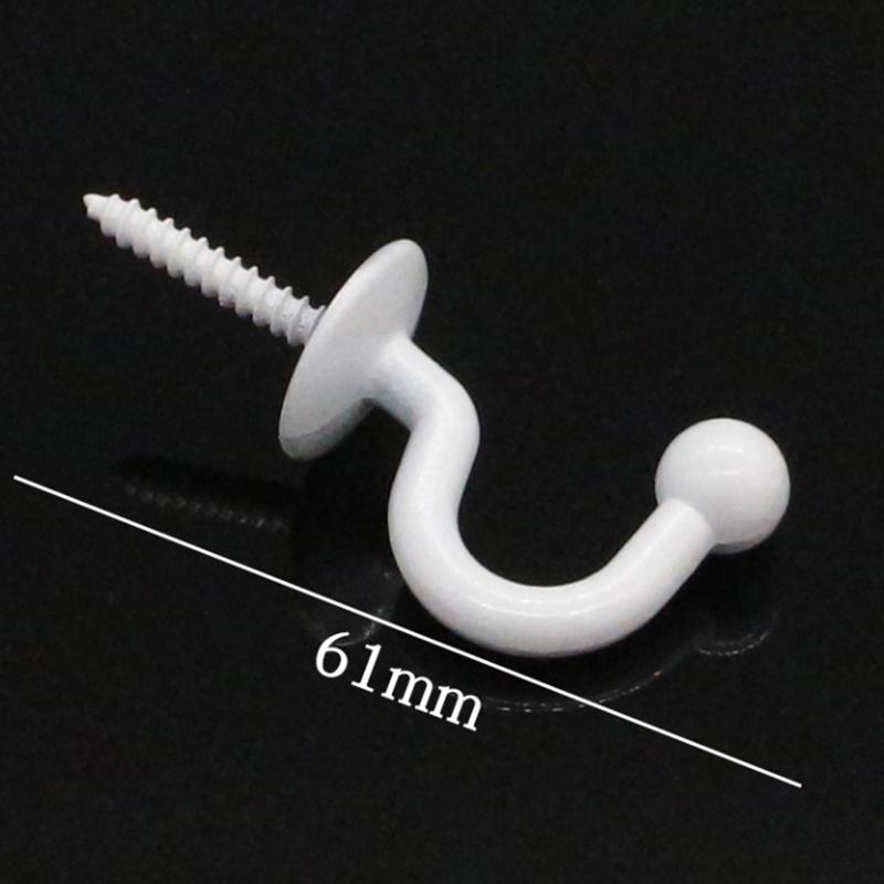 Alloy Hooks For Hanging Wall Hanger Hook With Screw Black White Colors Available Belt/Tie Hanger Organizer Kitchen Accessories