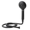 Multifunctional Handheld Shower Set High Pressure Shower Head Hose Kit Matte Black