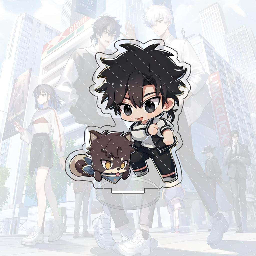 Anime Link Click 10cm Acrylic Q Version Character Charles Lucas Jo Standing Model Cute Desktop Decoration Collection Gift