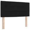 Box Spring Bed with Mattress Black 80 X 200 Cm Fabric
