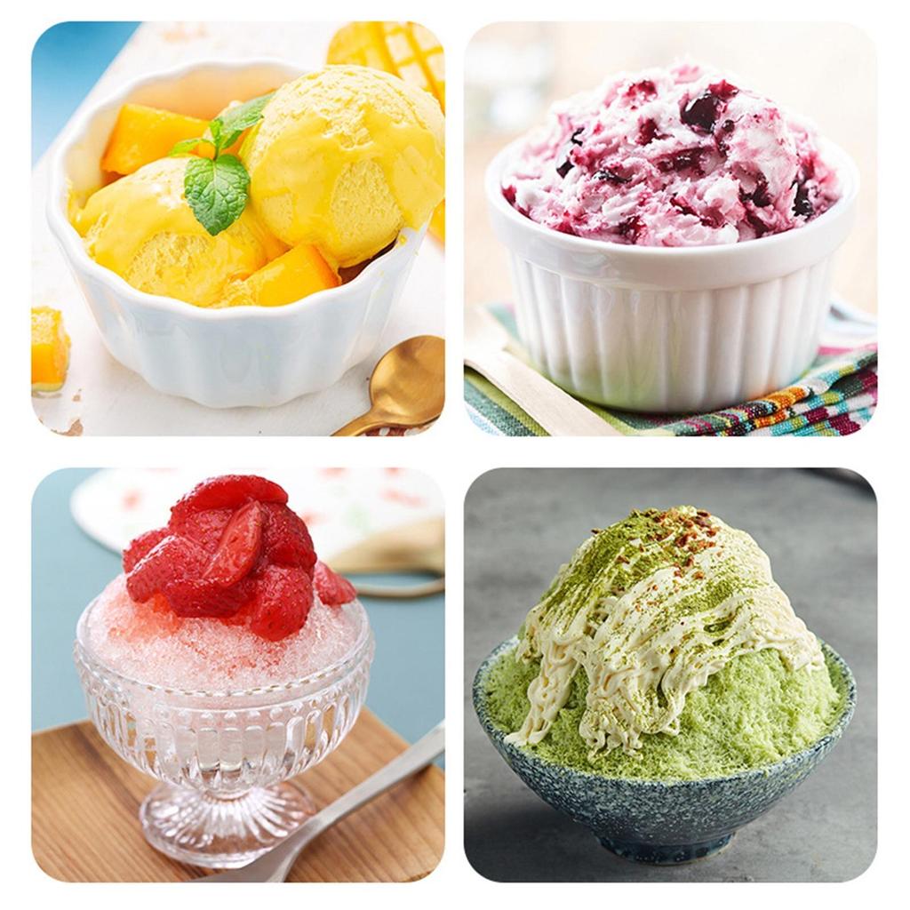 Portable Ice Shaver Chopper Manual Press Snow Cone Smoothie Maker Ice Block Breaking Slush Machine