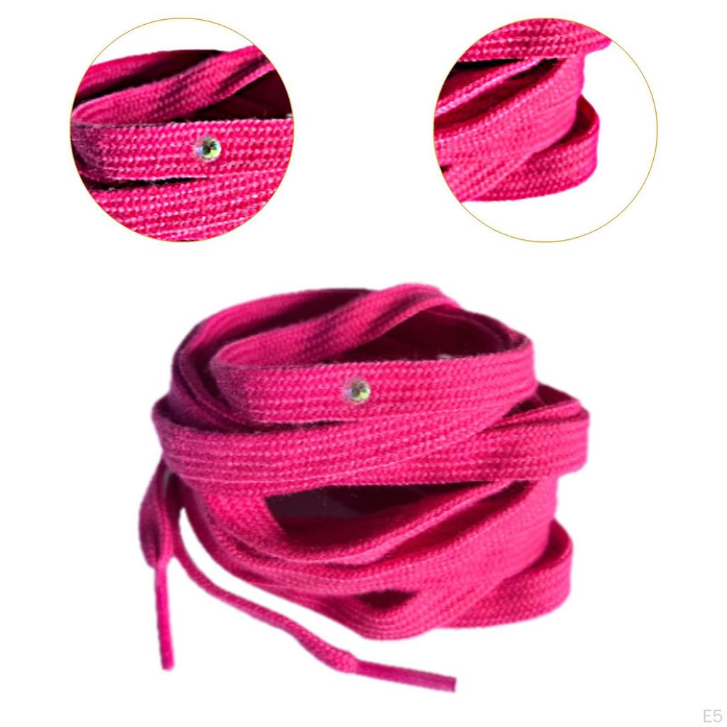 Hockey Skate Laces Accessories Supplies 260cm Elegant Flat Polyester Heavy Duty Shoelaces for Figure