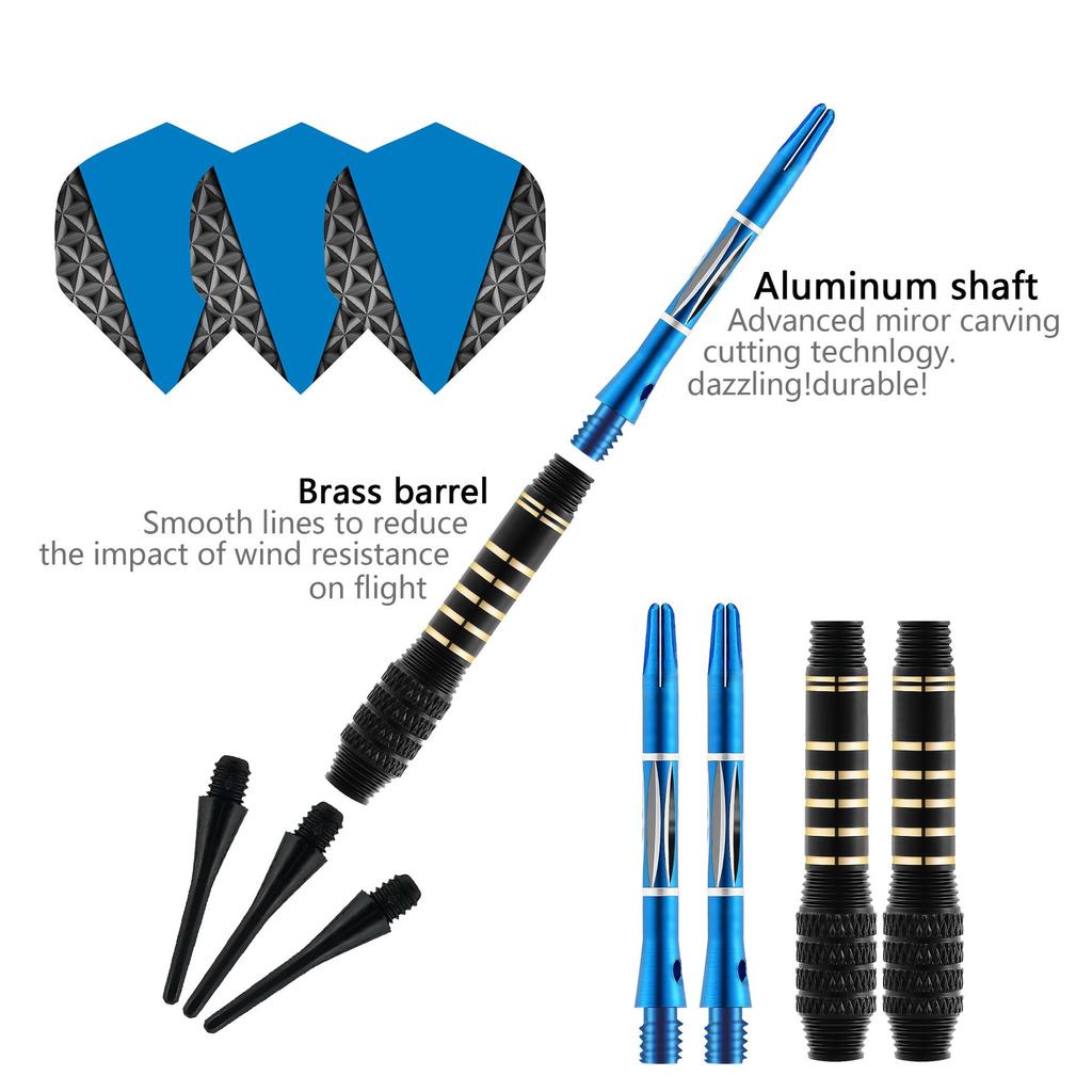 GOODARTS Brass Soft Tip Darts Set - 18g Plastic Tip for Electronic Dartboards