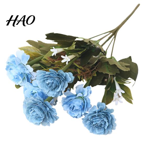 Fake Flower 1 Branch Faux Silk Flexible Beautiful Weather-resistant Wedding Elegant Vivid Artificial Peony Party Favors Simulation