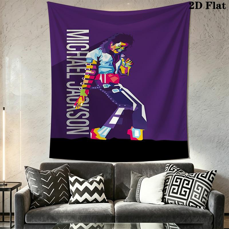 Michael Jackson Pop Art Icon Tapestry Fashion Print Background Cloth Background Wall Hanging Cloth Soft Homestay Soft Decoration Tapestry