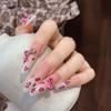 Korean Style Sweet Resin Bowknot Ribbon Butterfly Leopard For Nail Art Glitter Charm Decor Diy Manicure Art Accessories