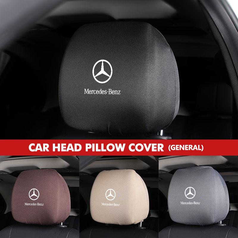Car Headrest Cover Dustproof Cover For Front Seat Head Rests For Mercedes Benz CLK GLC W212 C200 C300 W203 W204 W205 W169 W176