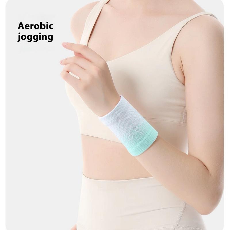2Pc Waistband High Elastic Compression Tennis Wrist Support Brace For Fitness Gym Running Basketball Wrist Wraps Wrist Protector