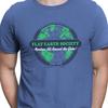 Flat Earth Society T-Shirt Funny Conspiracy Flat Earther Parody Tee
