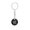 Stainless Steel Keychain Supermarket Hand Push Shopping Cart Parts Supermarket Shopping Coin