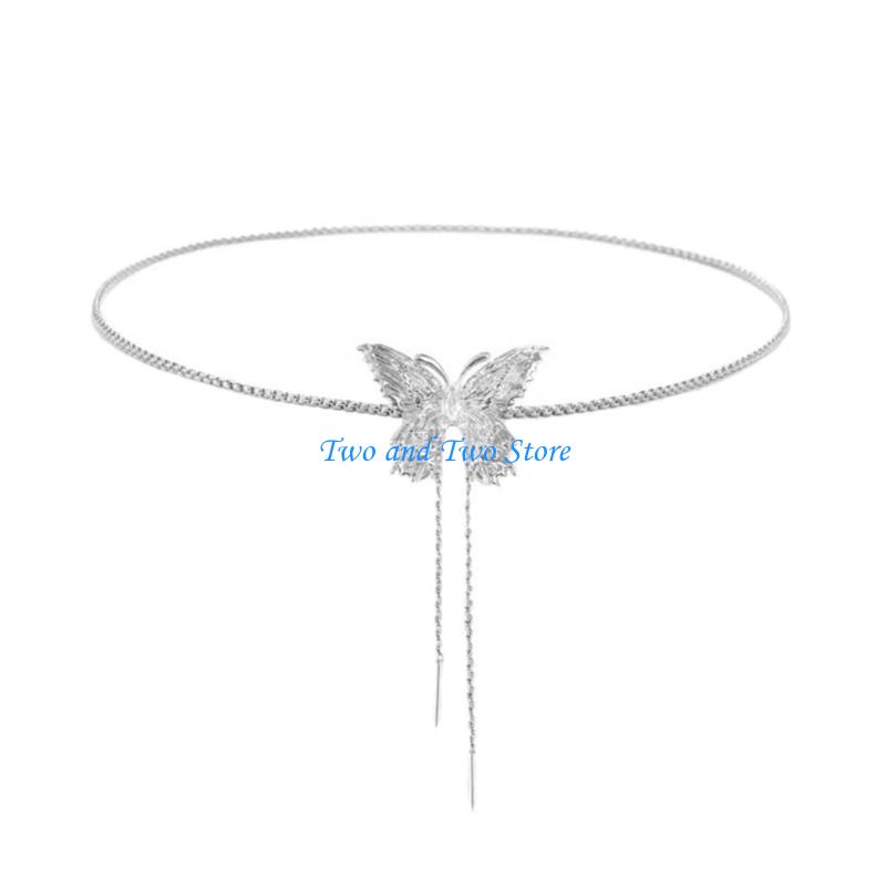 HX6F Korean Inspire Rose Pendant Necklace Adjustable Chain for Trendy Women Seek Unique Fashion Jewelry Accessories