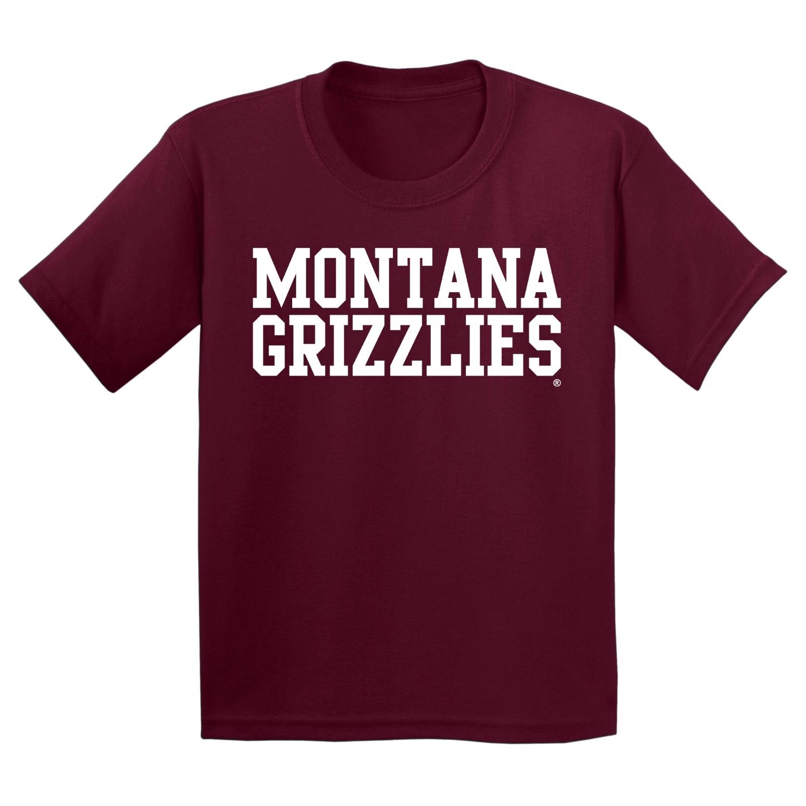 Montana Grizzlies Basic Block Youth T-Shirt - Maroon M