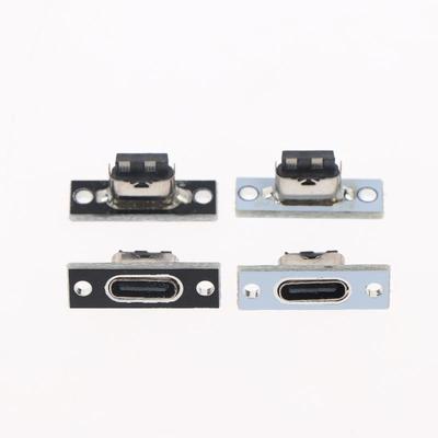 USB C 31 Female Connector with Screw Mount for DIY Electronics Secure Interface Quick Panel Installation